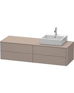 Duravit XSquare Duravit XS4914R4343 160x40x54.8cm, 4 tiroirs, droit, basalte mat
