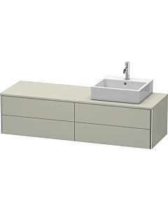 Duravit XSquare Duravit XSquare XS4914R6060 160x40x54.8cm, 4 drawers, right, Taupe silk matt