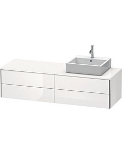Duravit XSquare XS4914R8585 160x40x54,8cm, 4 tiroirs, droit, blanc brillant