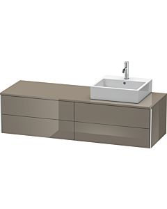 Duravit XSquare Duravit XSquare XS4914R8989 160x40x54.8cm, 4 drawers, right, Flannel Grey hochglanz