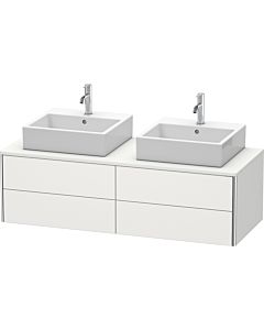 Duravit XSquare Waschtisch-Unterschrank XS4916B3939 140x40x54,8cm, 4 Schubkästen, beidseitig, Nordic weiß seidenmatt