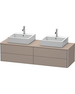 Duravit XSquare Meuble sous lavabo XS4917B4343 160x40x54,8cm, 4 tiroirs, double face, basalte mat