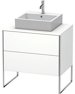 Duravit XSquare Meuble sous lavabo XS492001818 80x53,8x54,8cm, 2 tiroirs, tapis blanc