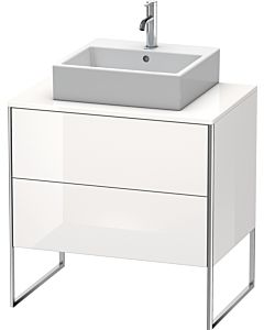 Duravit XSquare Meuble sous lavabo XS492002222 80x53,8x54,8cm, 2 blanc , blanc très brillant