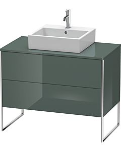 Duravit XSquare Waschtisch-Unterschrank XS492103838 100x53,8x54,8cm, 2 Auszüge, Dolomiti Grey hochglanz
