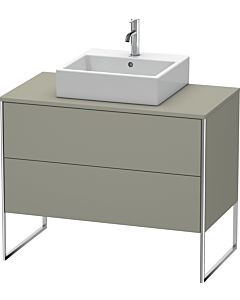Duravit XSquare Waschtisch-Unterschrank XS492109292 100x53,8x54,8cm, 2 Auszüge, Steingrau seidenmatt