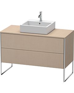 Duravit XSquare Waschtisch-Unterschrank XS492207575 120x53,8x54,8cm, 2 Auszüge, Leinen