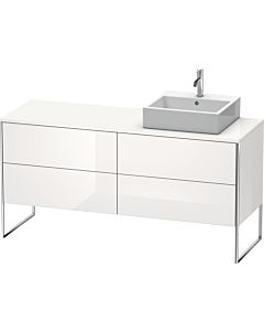 Duravit XSquare Waschtisch-Unterschrank XS4924R2222 160x53,8x54,8cm, 4 Auszüge, rechts, weiß hochglanz