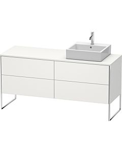 Duravit XSquare Waschtisch-Unterschrank XS4924R3939 160x53,8x54,8cm, 4 Auszüge, rechts, Nordic weiß seidenmatt