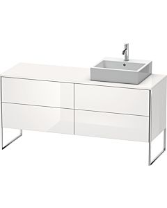 Duravit XSquare Waschtisch-Unterschrank XS4924R8585 160x53,8x54,8cm, 4 Auszüge, rechts, weiß hochglanz