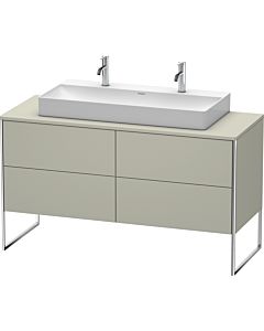 Duravit XSquare Waschtisch-Unterschrank XS4925M6060 140x53,8x54,8cm, 4 Schubkästen, Taupe seidenmatt