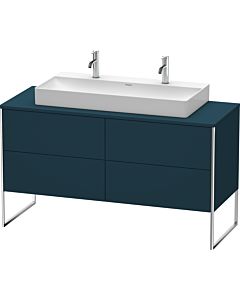 Duravit XSquare Meuble sous lavabo XS4925M9898 140x53,8x54,8cm, 4 tiroirs, Nachtblau seidenmatt