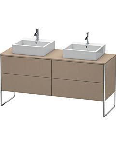 Duravit XSquare Meuble sous lavabo XS4927B7575 160x53,8x54,8cm, 4 tiroirs, des deux côtés, Leinen