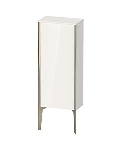 Duravit XViu Halbhochschrank XV1305RB122 40x24x89cm, champagner matt, Tür rechts, weiß hochglanz