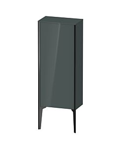 Duravit haut moyen XViu XV1305RB238 40x24x89cm, noir mat, porte à droite, gris dolomiti brillant