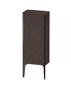 Duravit high cabinet XV1305RB272 40x24x89cm, matt black, door on the right, brushed dark oak