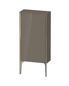 Duravit armoire moyenne haute XV1306LB189 50x24x89cm, champagne mat, porte à gauche, gris flanelle brillant