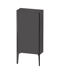 Duravit tall cabinet XV1306LB249 50x24x89cm, matt black, door on the left, matt graphite