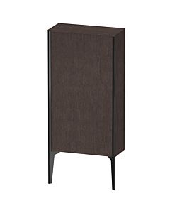 Duravit haut moyen XViu XV1306LB272 50x24x89cm, noir mat, porte à gauche, chêne foncé brossé