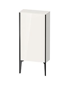 Duravit high cabinet XV1306RB222 50x24x89cm, black matt, door on the right, white high gloss
