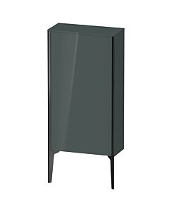 Duravit high cabinet XV1306RB238 50x24x89cm, matt black, door on the right, dolomiti gray high gloss