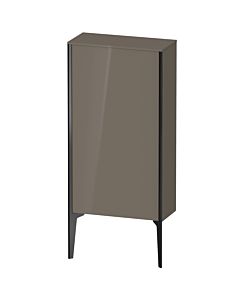 Duravit XV1306RB289 50x24x89cm, noir mat, porte à droite, gris flanelle brillant