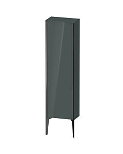 Duravit armoire moyenne haute XV1315LB238 40x24x133cm, noir mat, porte à gauche, gris dolomiti brillant