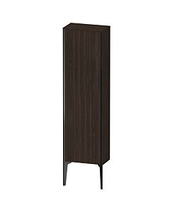 Duravit haut moyen XViu XV1315LB269 40x24x133cm, noir mat, porte à gauche, noyer brossé