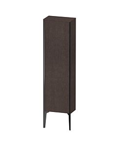Duravit XViu Halbhochschrank XV1315LB272 40x24x133cm, schwarz matt, Tür links, eiche dunkel gebürstet