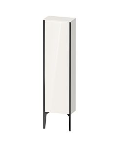 Duravit haut moyen XViu XV1315LB285 40x24x133cm, noir mat, porte à gauche, blanc brillant