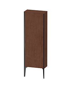 Duravit high cabinet XV1316LB213 50x133x24cm, 2000 door, matt black, stop on the left, American walnut