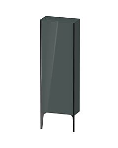 Duravit tall cabinet XV1316LB238 50x133x24cm, 2000 door, black matt, hinged left, dolomiti gray high gloss