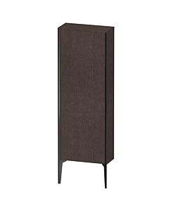 Duravit XViu Halbhochschrank XV1316LB272 50x133x24cm, 1 Tür, schwarz matt, Anschlag links, eiche dunkel gebürstet