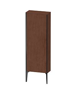 Duravit high cabinet XV1316RB213 50x133x24cm, 2000 door, matt black, stop on the right, American walnut