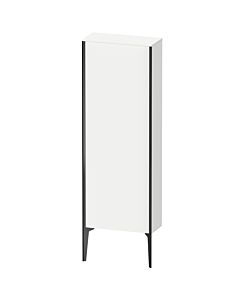 Duravit XViu Halbhochschrank XV1316RB218 50x133x24cm, 1 Tür, schwarz matt, Anschlag rechts, weiß matt
