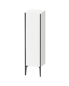 Duravit XViu Halbhochschrank XV1325LB218 40x36x133cm, schwarz matt, Tür links, weiß matt