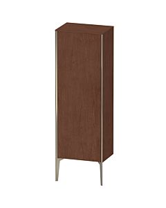 Duravit haut moyen XViu XV1326LB113 50x36x133cm, champagne mat, porte à gauche, noyer américain