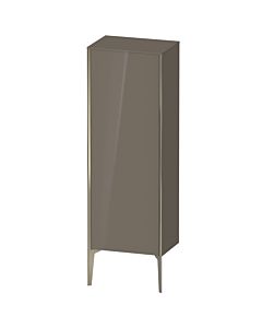 Duravit haut moyen XViu XV1326LB189 50x36x133cm, champagne mat, porte à gauche, gris flanelle brillant