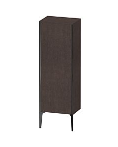 Duravit high cabinet XV1326LB272 50x36x133cm, matt black, door on the left, brushed dark oak