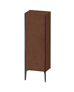 Duravit high cabinet XV1326RB213 50x36x133cm, matt black, door on the right, American walnut