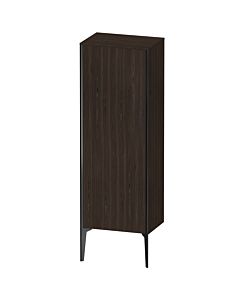 Duravit high cabinet XV1326RB269 50x36x133cm, matt black, door on the right, brushed walnut