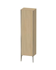 Duravit tall cabinet XV1336LB171 50x36x177cm, matt champagne, door on the left, mediterranean oak