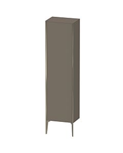 Duravit tall cabinet XV1336LB190 50x36x177cm, matt champagne, door on the left, flannel gray silk matt