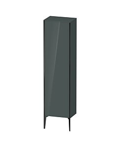 Duravit XViu Hochschrank XV1336LB238 50x36x177cm, schwarz matt, Tür links, dolomiti grey hochglanz