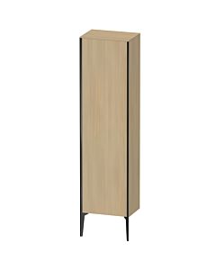 Duravit haut XViu XV1336LB271 50x36x177cm, noir mat, porte à gauche, chêne méditerranéen