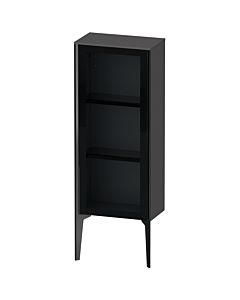 Duravit hauteur XViu XV1360LB249 40x24x89cm, porte en verre, noir mat, porte à gauche, graphite mat
