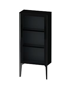 Duravit high cabinet XV1361RB240 50x24x89cm, glass door, black matt, door on the right, black high-gloss