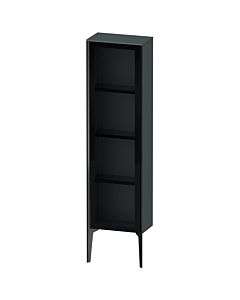 Duravit haut moyen XViu XV1365LB238 40x24x133cm, porte en verre, noir mat, porte à gauche, gris dolomiti brillant
