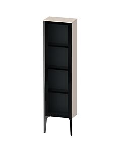 Duravit haut moyen XViu XV1365RB291 40x24x133cm, porte vitrée, noir mat, porte à droite, taupe mat