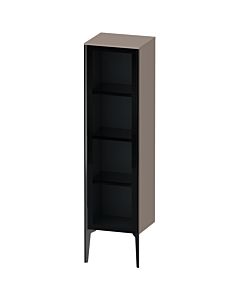 Duravit high cabinet XV1367LB243 40x36x133cm, glass door, black matt, door on the left, basalt matt